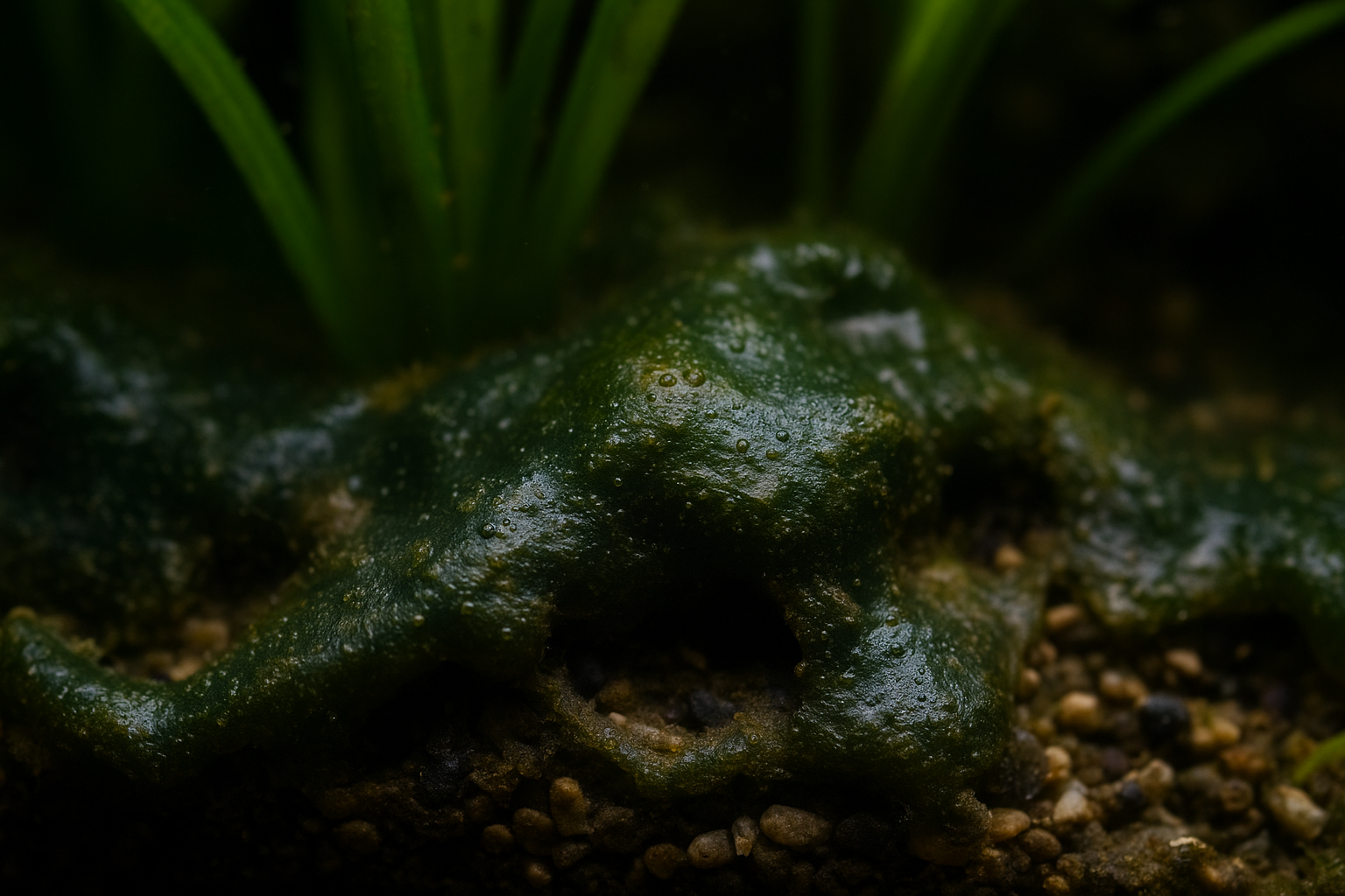 Home algenteppich im aquarienboden